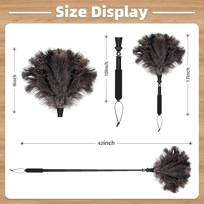 Extendable Ostrich Feather Duster - Image 3