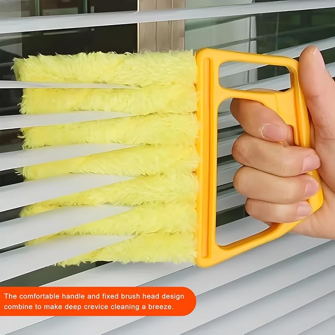 2 PCS Blind Cleaner Duster Tool, 7 Finger Handheld Duster Window Shutters - Image 4