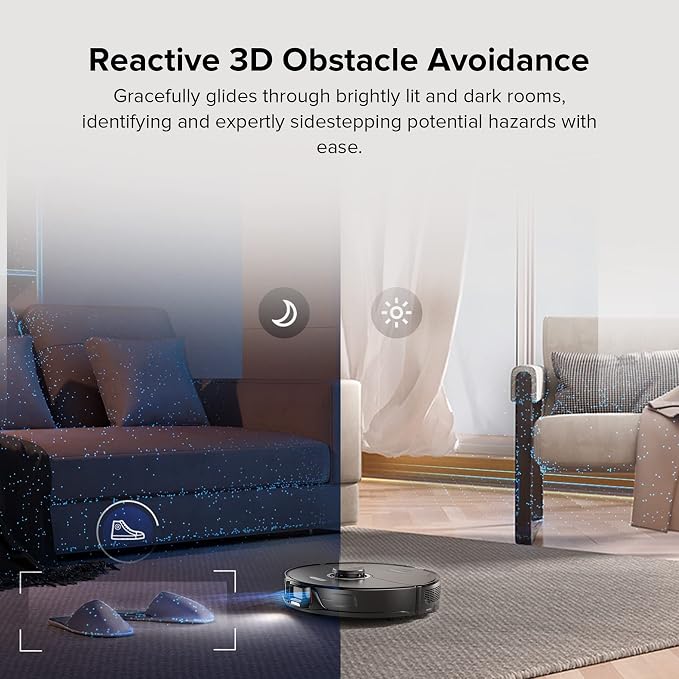 roborock S8 Robot Vacuum and Mop Cleaner, DuoRoller Brush, 6000Pa Suction - Image 2