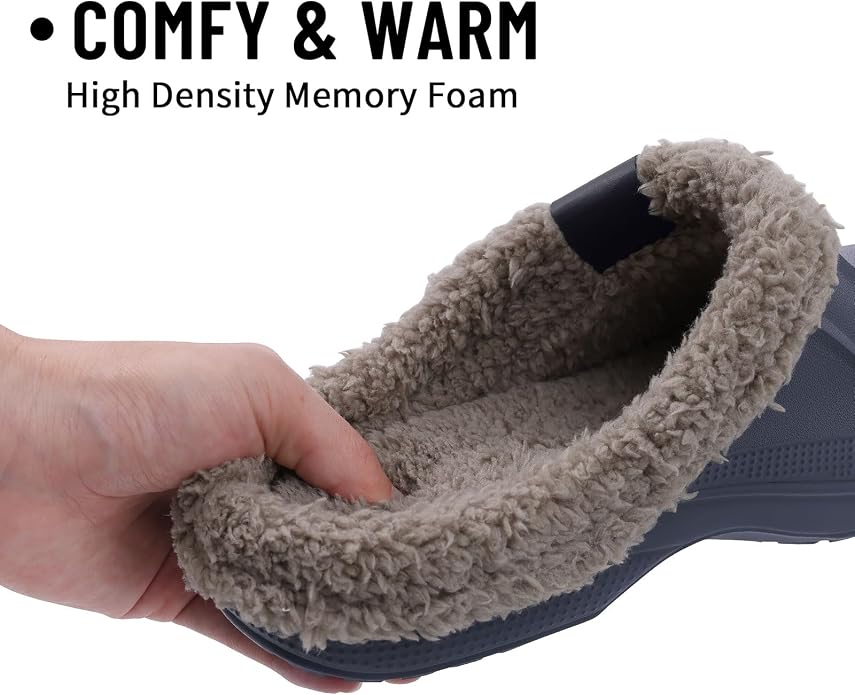 Beslip Classic Fur Lined Clogs Waterproof Winter Fuzzy Slippers - Image 3