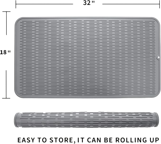 Silicone Dish Drying Mat for Multiple Usage, Easy clean, Eco-friendly, - Image 2