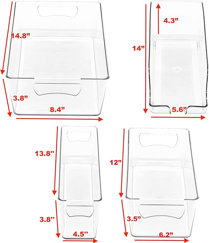 SimpleHouseware Refrigerator Storage Organizer Bins - Image 2
