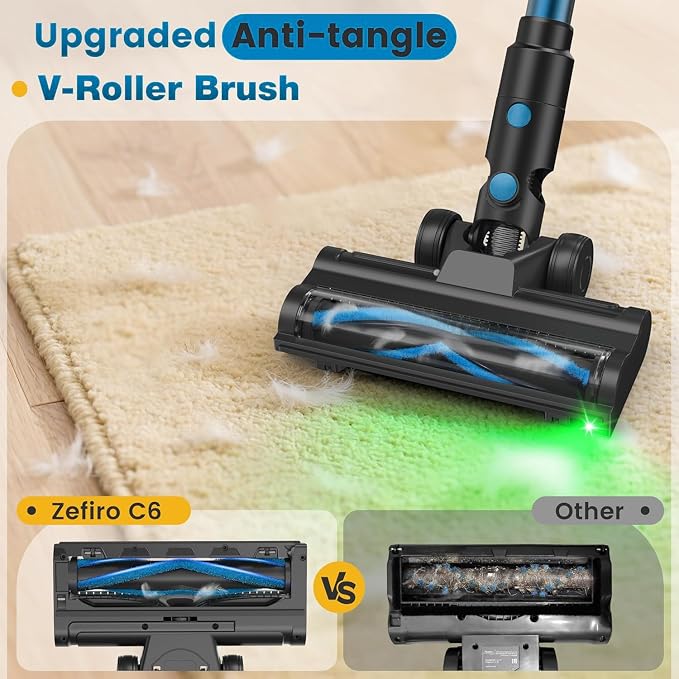Zefiro Cordless Vacuum Cleaner, 45Mins Runtime Vacuum Cleaners - Image 6