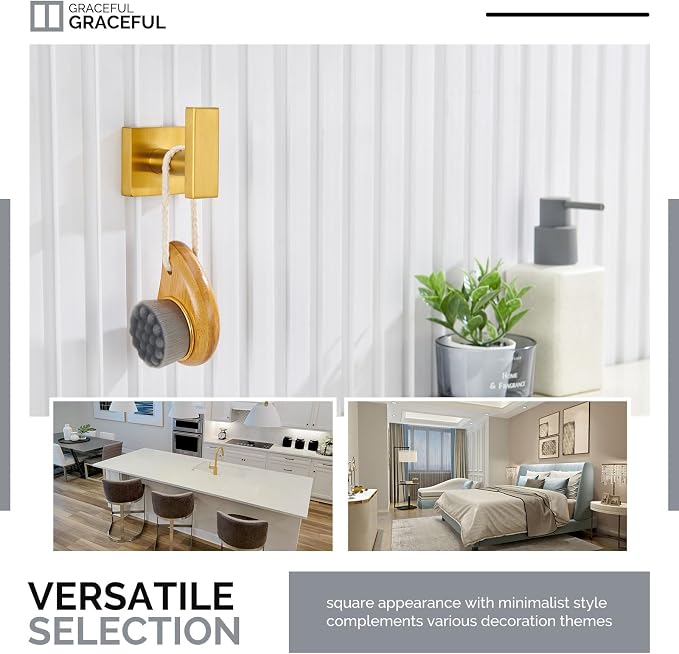 Angle Simple Towel Hook for Bathroom, SUS 304 Stainless Steel Robe Coat Hook - Image 6