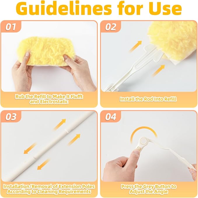 Heavy Duty Dusters Refills, Disposable Dusters Kit Compatible - Image 3