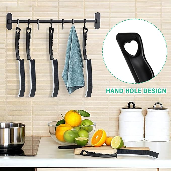 5 Pcs Crevice Cleaning Brush Multifunctional Hard Bristle Gap Cleaning Brush - Image 5