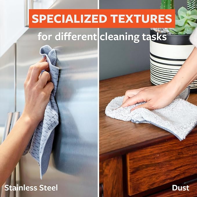 Full Circle Renew, Essential Cleaning Cloths, Ultra-Durable Recycled Microfiber - Image 6