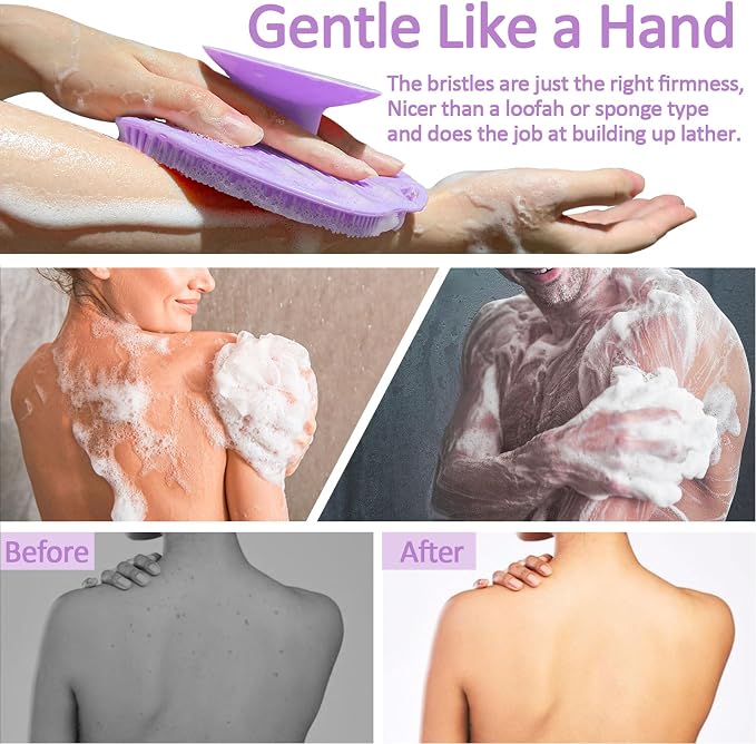 Soft Silicone Body Scrubber, Gentle Like a Hand Exfoliating Your Skin and Build - Image 5