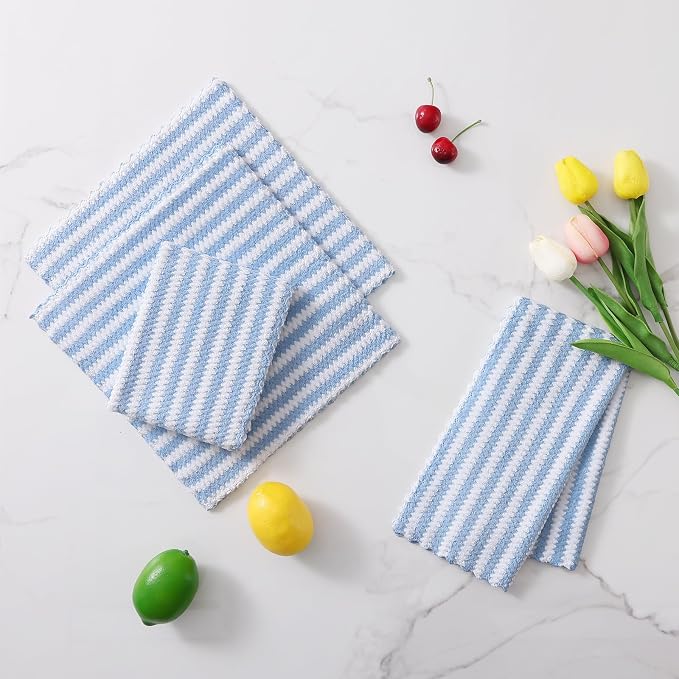 Homaxy 12 Pack Kitchen Dish Cloths, Ultra Soft and Absorbent Dish Towels - Image 8