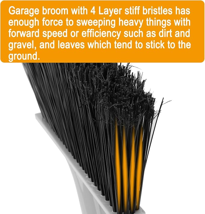 KeFanta 4 Packs Outdoor Broom Heavy Duty - Image 4