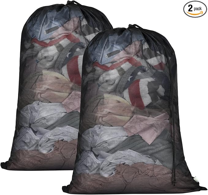 OTraki 2 Pack Large Laundry Bags 24 x 35 inch Mesh Washing Bag by OTraki