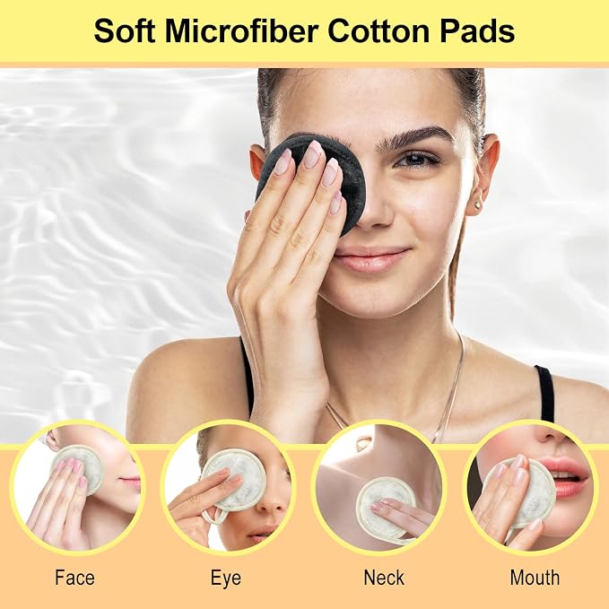 Nugilla 18 Packs Reusable Makeup Remover Pads - Image 4
