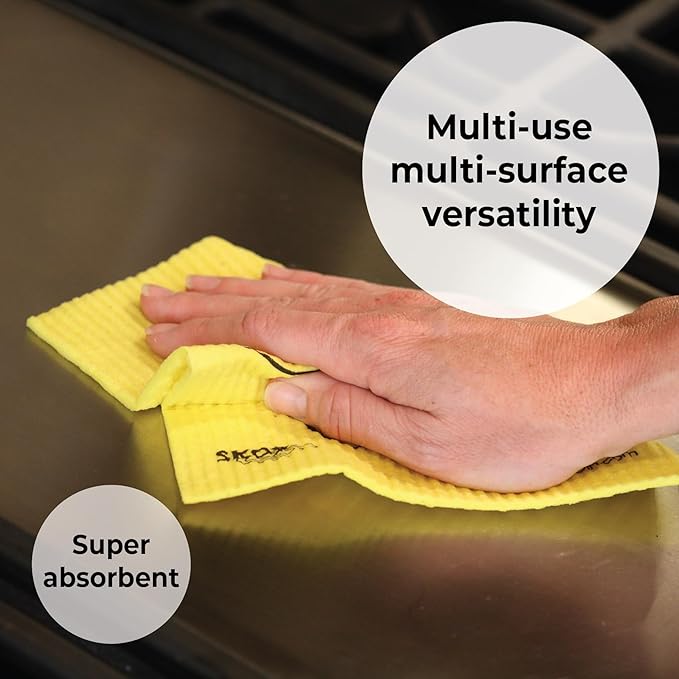 Skoy Cloth, Reusable Cleaning Cloths, Planet-Friendly, Dishwasher and Dryer-Safe - Image 3