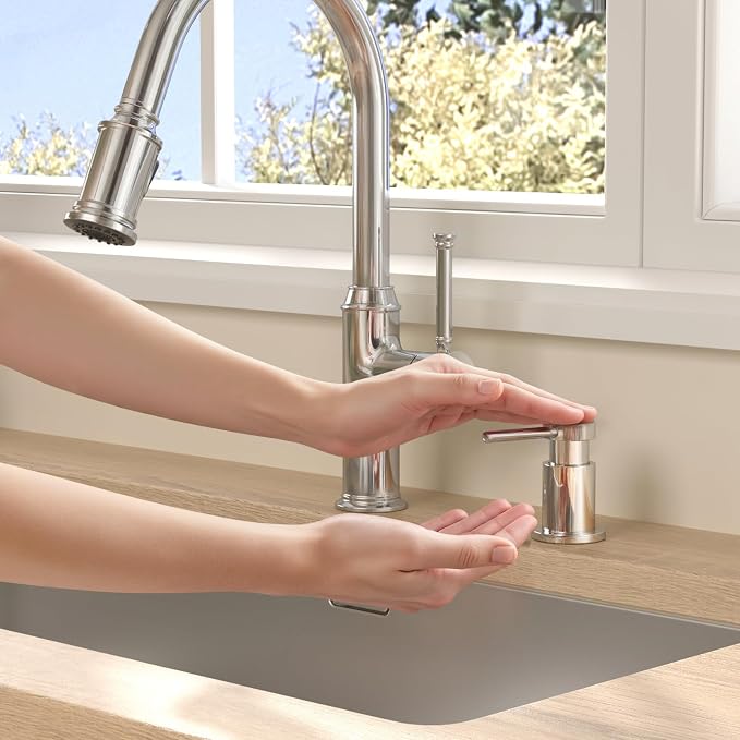 Lava Odoro Chrome Soap Dispenser - Image 4