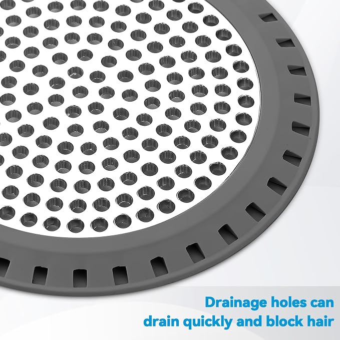 Shower Drain Hair Catcher, Aluvor Shower Drain Cover Bathtub Drain Strainers - Image 3