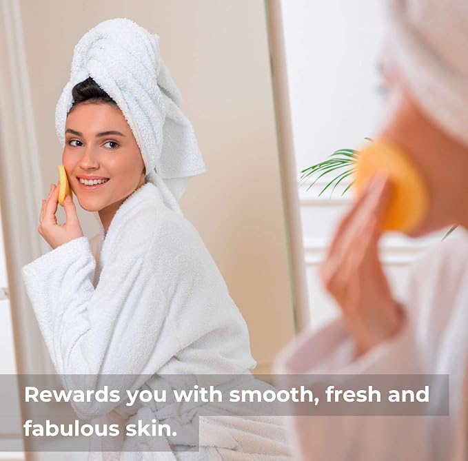 Facial Sponges - 50 Count Compressed Cellulose Face Cleansing and Exfoliating - Image 6