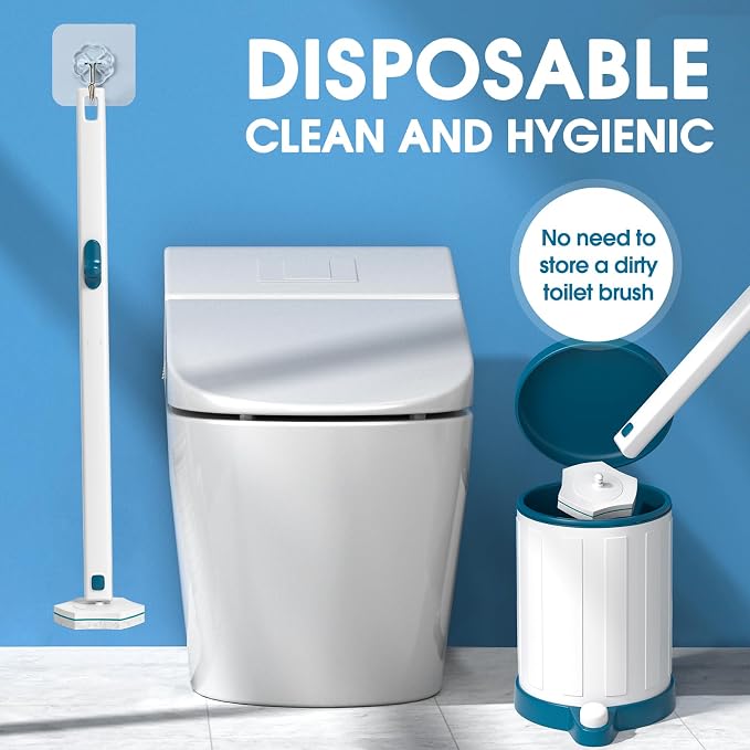 Disposable Toilet Brush Refills 32 Count Toilet Refills, Disposable Toilet Bowl - Image 6