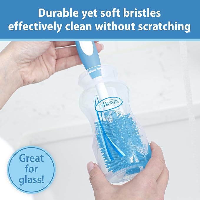 Dr. Brown's Soft Touch No Scratch Baby Bottle Cleaning Brush, Nipple Cleaner - Image 2