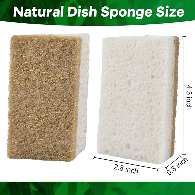 YoleShy Natural Sponges Kitchen Biodegradable Dish Sponge - Image 2