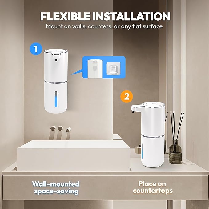 Automatic Foaming Soap Dispenser, Touchless Foam Soap Dispenser, 12.8oz - Image 4