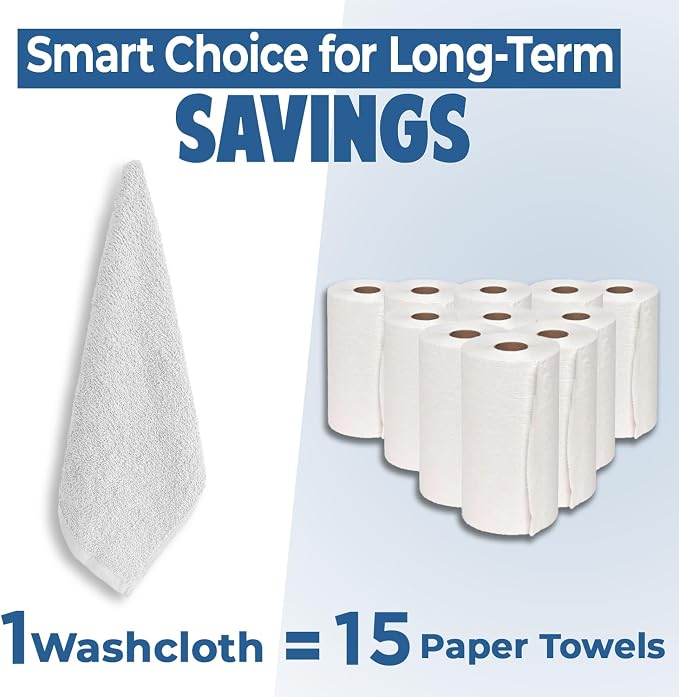DAN RIVER 12 Pack Wash Cloths for Showering - Image 6