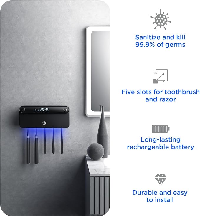 Bloom Toothbrush Sanitizer and Holder - Image 3