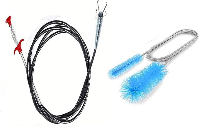 Drain Snake, Pipe Cleaners, Straw Brush, Toilet Bowl Cleaner, Long Bottle Brush by Unknown