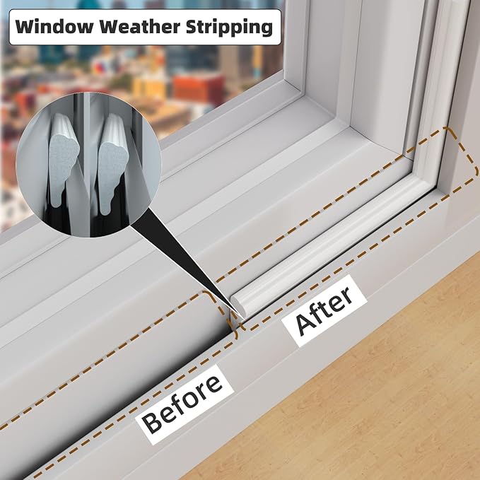2 Pack*16.4 Ft Weather Stripping Seal Strip - Image 4