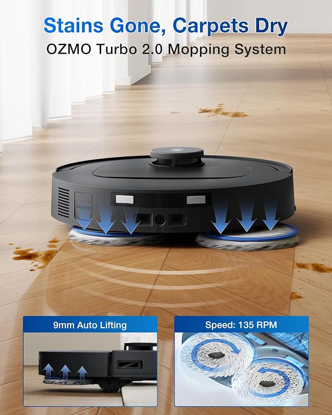 ECOVACS DEEBOT T30C Robot Vacuum and Mop, 000Pa Suction, TruEdge Adaptive Edge - Image 4