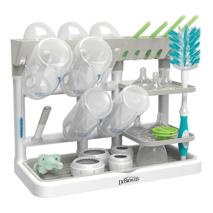 Dr. Brown's Drying Tower, Stand-Up Drying Rack, Countertop Baby Bottle Drying - Image 10