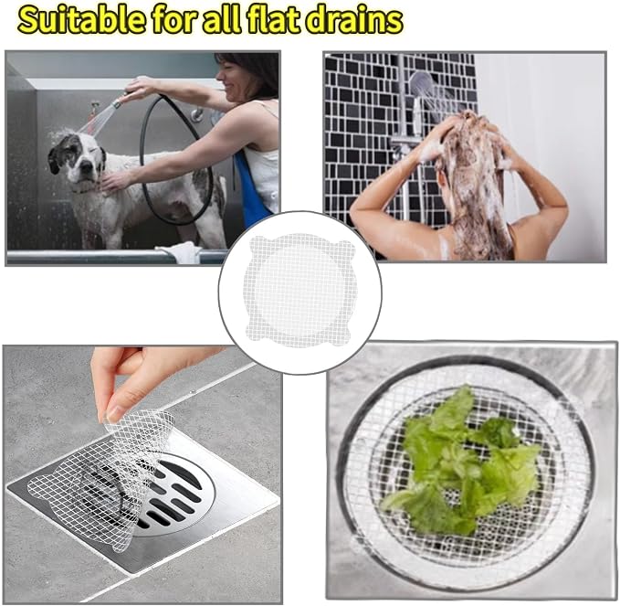 50 Pack Disposable Shower Drain Hair Catcher Shower Drain Hair Collector Drain - Image 4