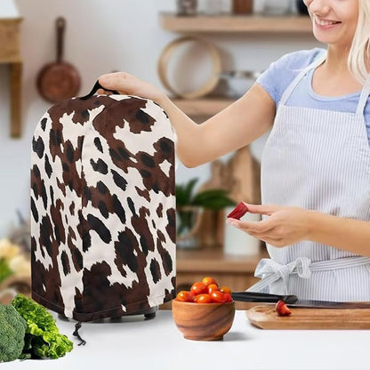 Cow Pattern Blender Cover Kitchen Blender Dust Covers with Drawstring Food Processor Dust Covers Stand Mixer Case Coffee Maker Appliance Cover for Home Kitchen Indoor