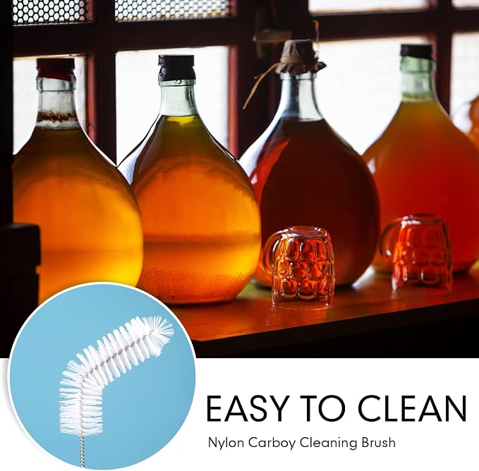 2 Pieces Nylon Carboy Cleaning Brush 13 Inch Long Gallon Jug Brush - Image 2
