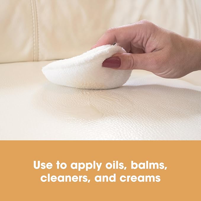 Furniture Clinic Leather Applicator Sponges | 2 Microfiber Cloth Applicator Pads - Image 3