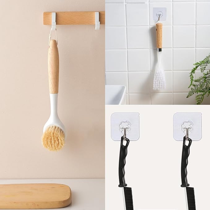 Kitchen Brush Set for Cleaning Dish, Sink and Stove, Great Cleaning Tools for - Image 3