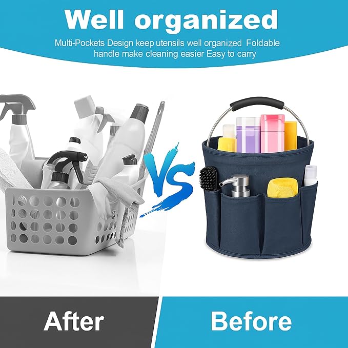 17L Foldable Cleaning Caddy - Image 3