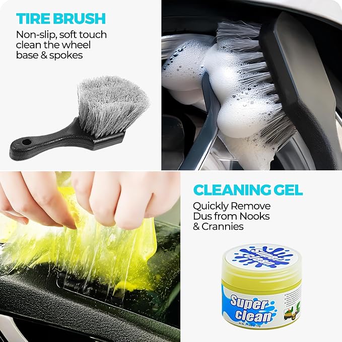 30Pcs Car Detailing Kit, Car Detailing Brush Set, Car Wash Cleaning Kit - Image 4