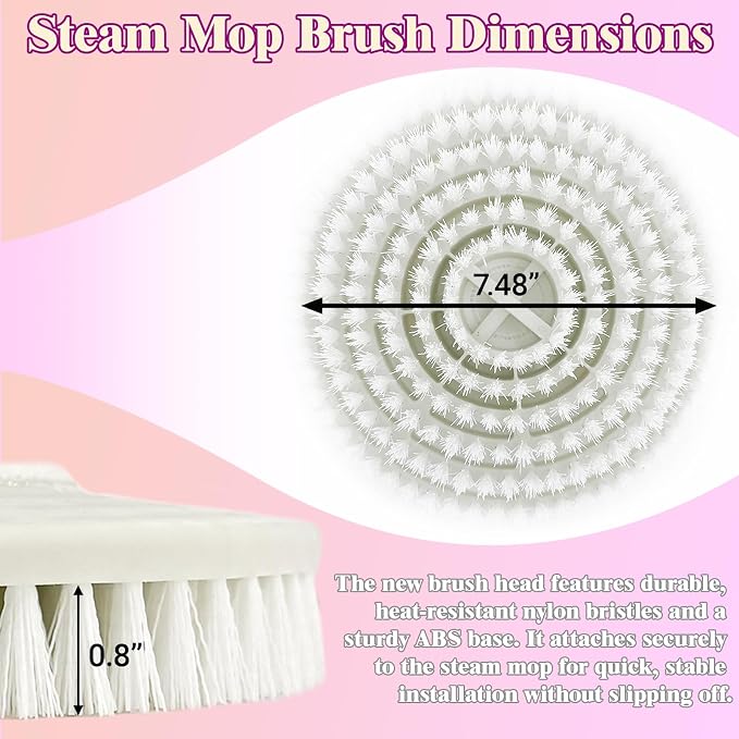 Steam Cleaner Mop Replacement Brush Heads - Image 2