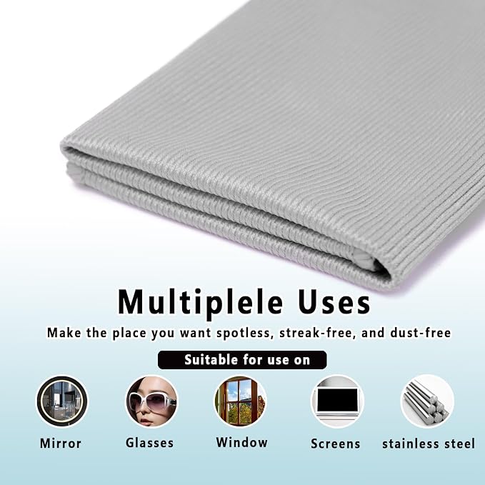 6 Pack Glass Cleaning Cloth Microfiber Cleaning Cloth - Image 4