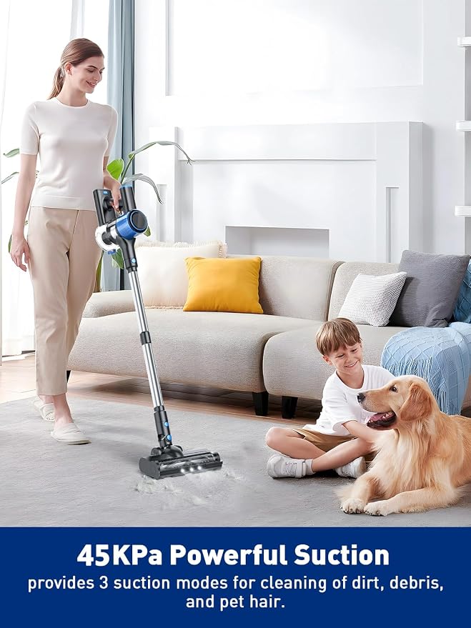 Cordless Vacuum Cleaner, 8 in 1 Powerful Suction Lightweight Vacuum Cleaner - Image 2