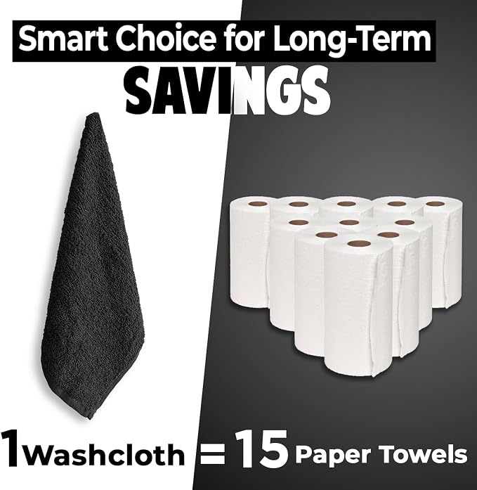 DAN RIVER 12 Pack Wash Cloths for Showering - Image 6