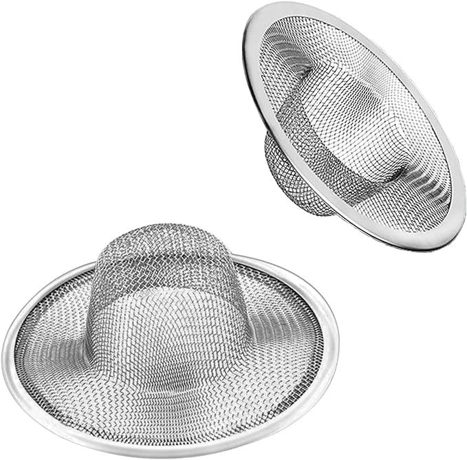 2pcs Heavy Duty Stainless Steel Slop Basket Filter Trap, 4.41" Top / 2.44" Mesh by ArtioHipo