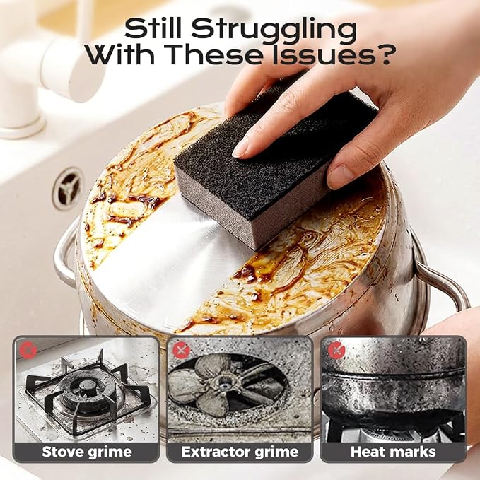 Magic Cleaning Sponges Eraser, Heavy-Duty Household Cleaner - Image 3