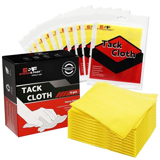 S&F STEAD & FAST Tack Cloth, Heavy Duty High Density 28×24 Mesh, Tack Cloths by SFSTEADFAST
