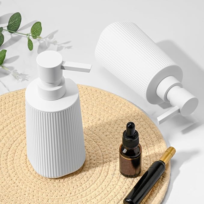White 2 Pack Hand Soap Dispensers - Image 6