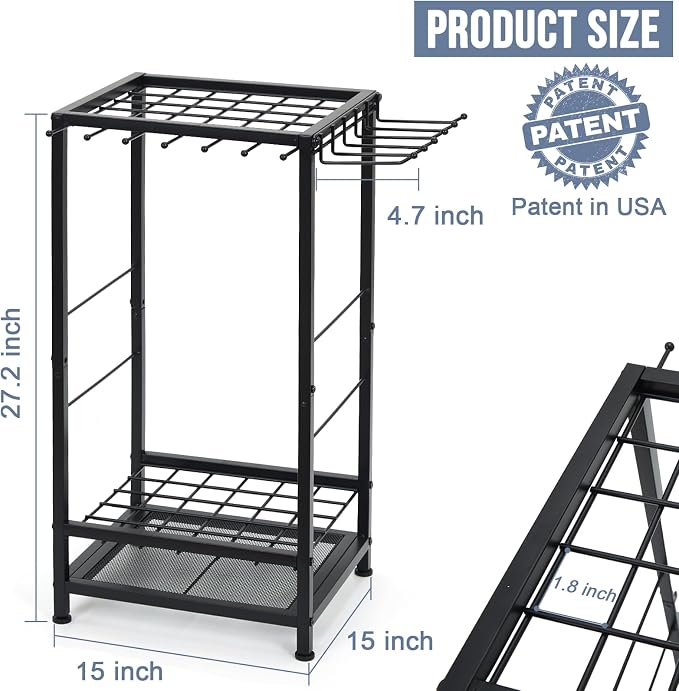 Garden Tool Organizer Holds 50 Long-Handled Tools/Rakes/Brooms/Shovles - Image 7