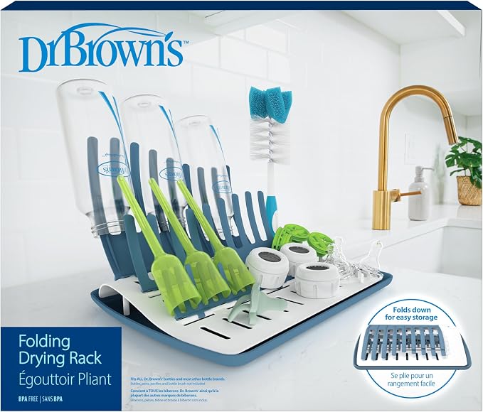Dr. Brown's Folding Baby Bottle Drying Rack - Image 2