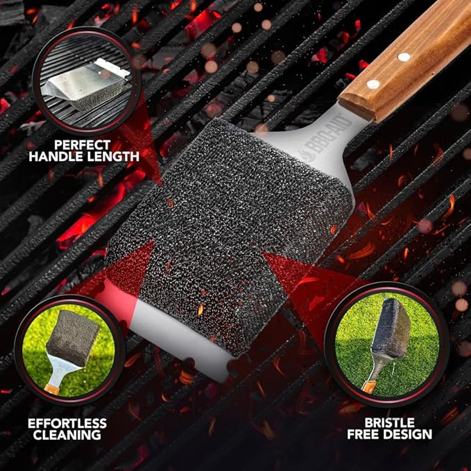 BBQ-AID Bristle Free Grill Brush and Scraper - Image 5