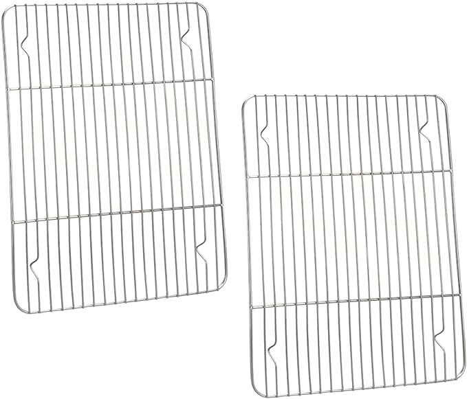 P&P CHEF Cooling Baking Rack Pack of 2, Stainless Steel Cooling Racks by PPCHEF