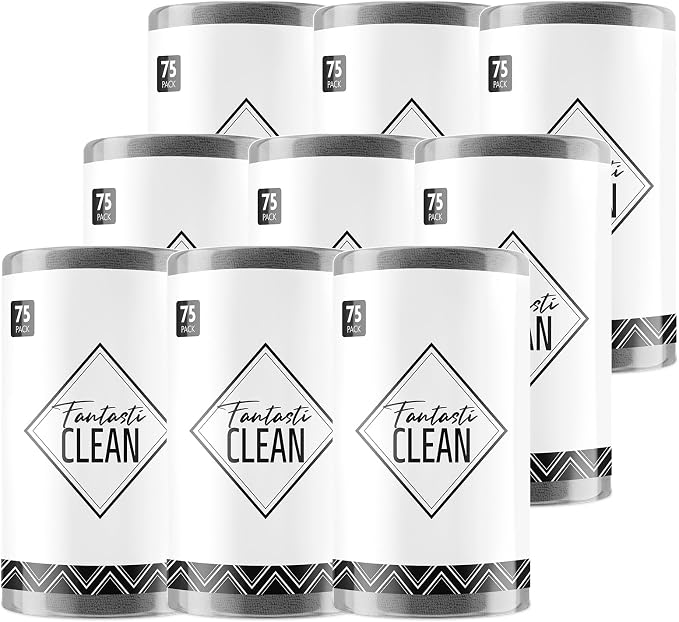 Fantasticlean Microfiber Cleaning Cloth Roll -675 Pack, Tear Away Microfiber by Fantasticlean